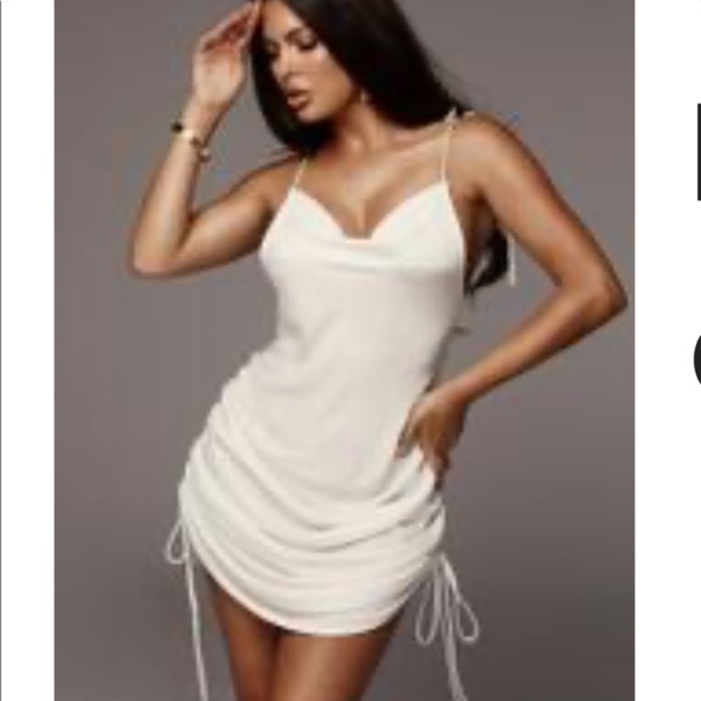 Jluxlabel WHITE PHEOBE SLIP DRESS